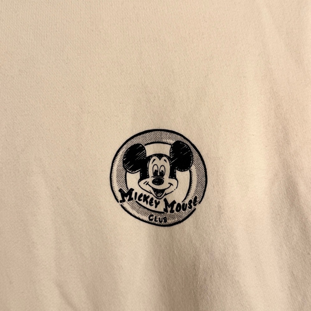 Disney X Uniqlo X Joshua Vides Women’s Mickey Mouse Club White Crewneck Size XL - Picture 2 of 13